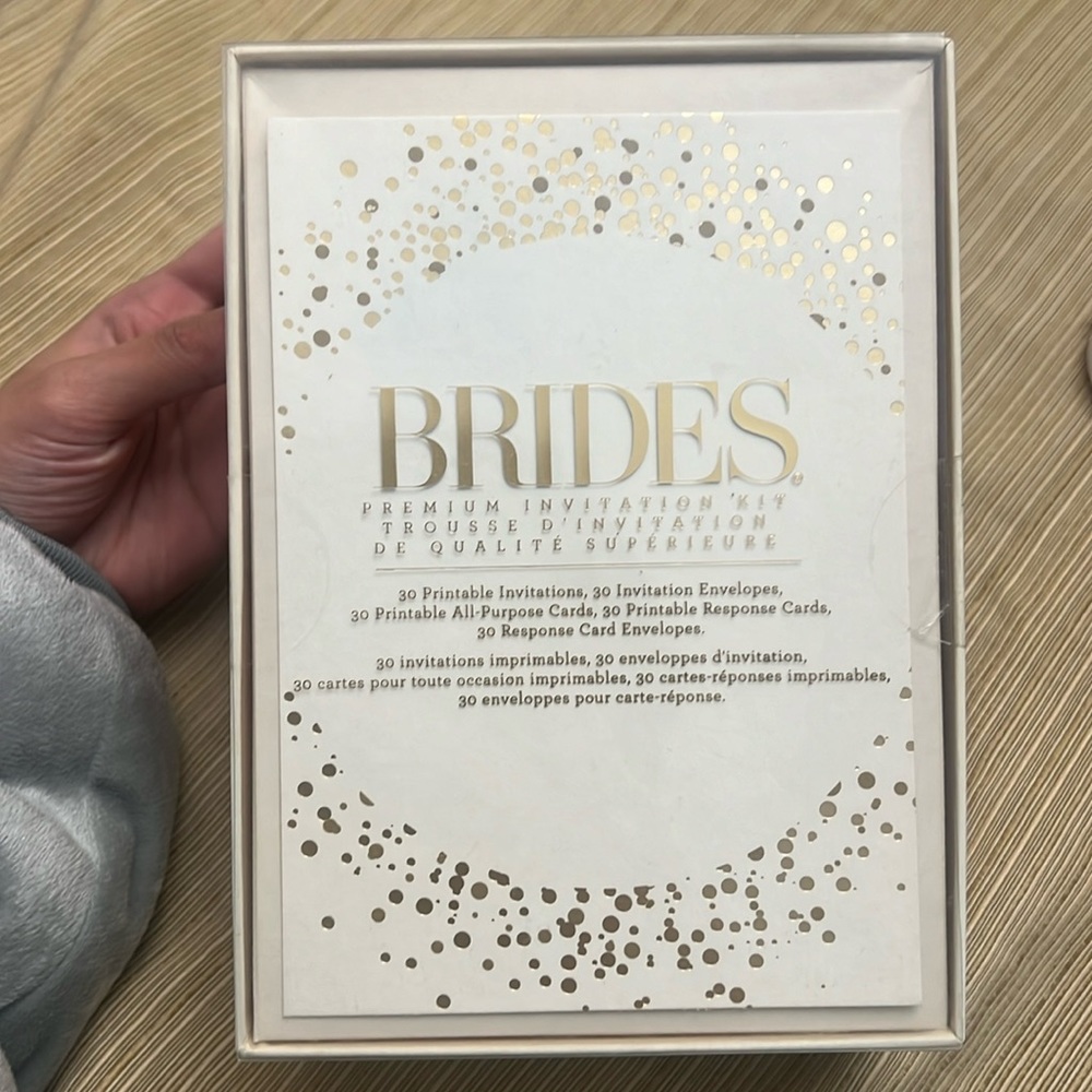 Brides premium invitation kit 30 printable invitations with 30 envelopes Brides